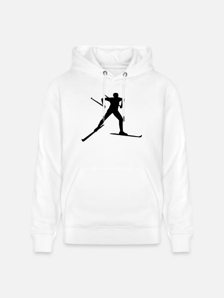 Ski de fond - Sweat à capuche bio CRUISER Stanley/Stella Unisexe - blanc