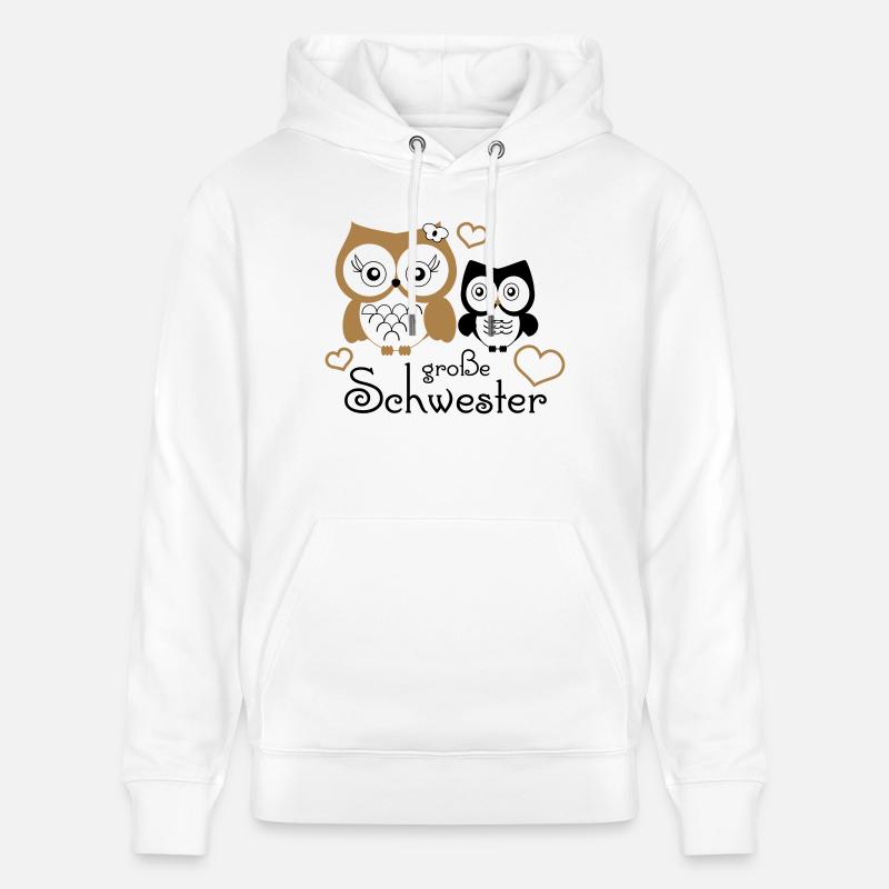 große Schwester - Stanley/Stella Unisex Bio-Hoodie CRUISER  - Weiß