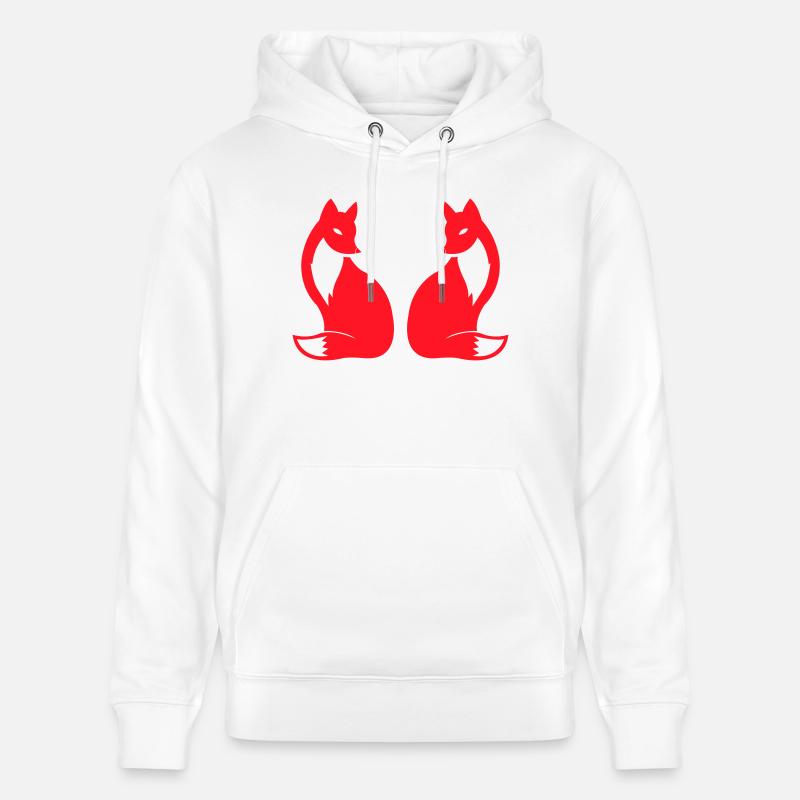 Renard 2 - Sweat à capuche bio CRUISER Stanley/Stella Unisexe - blanc