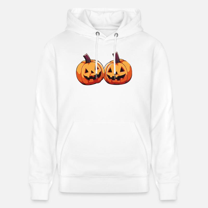 Citrouilles Bande dessinée - Sweat à capuche bio CRUISER Stanley/Stella Unisexe - blanc