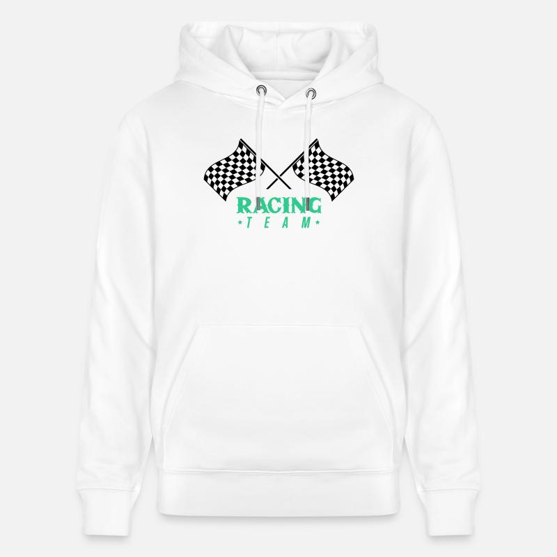 Équipe Racing Flag - Sweat à capuche bio CRUISER Stanley/Stella Unisexe - blanc