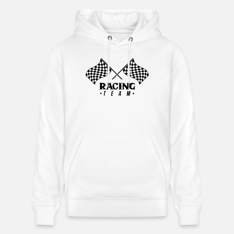 Équipe Racing Flag - Sweat à capuche bio CRUISER Stanley/Stella Unisexe - blanc