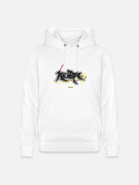 Aura Graffiti - Stanley/Stella CRUISER Unisex Organic Hoodie - white