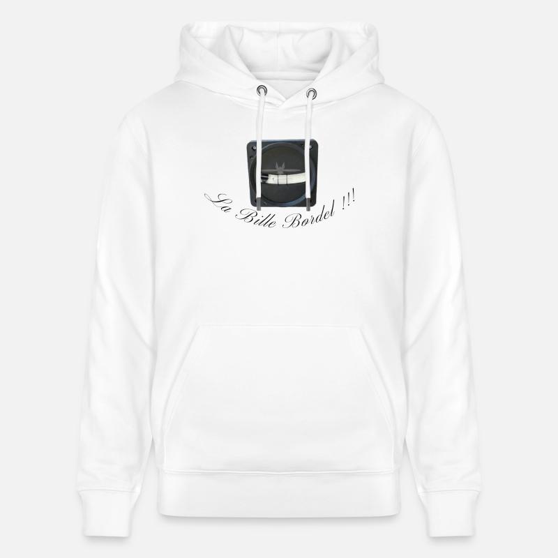 La bille bordel - Sweat à capuche bio CRUISER Stanley/Stella Unisexe - blanc