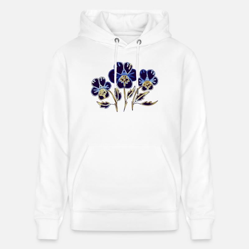 Fleur - Sweat à capuche bio CRUISER Stanley/Stella Unisexe - blanc