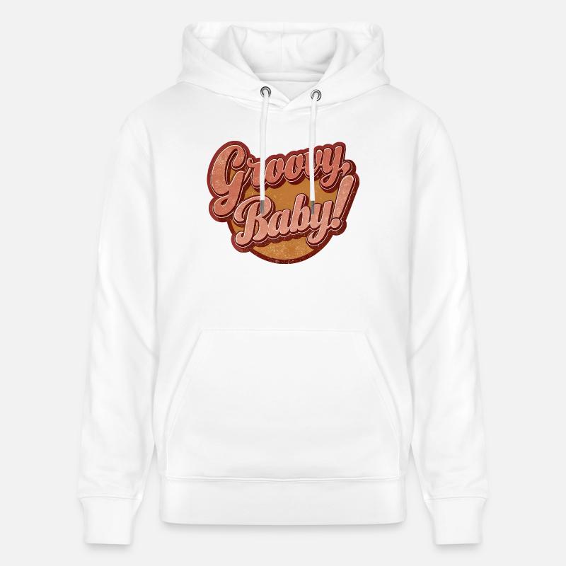 Bébé groovy - Sweat à capuche bio CRUISER Stanley/Stella Unisexe - blanc