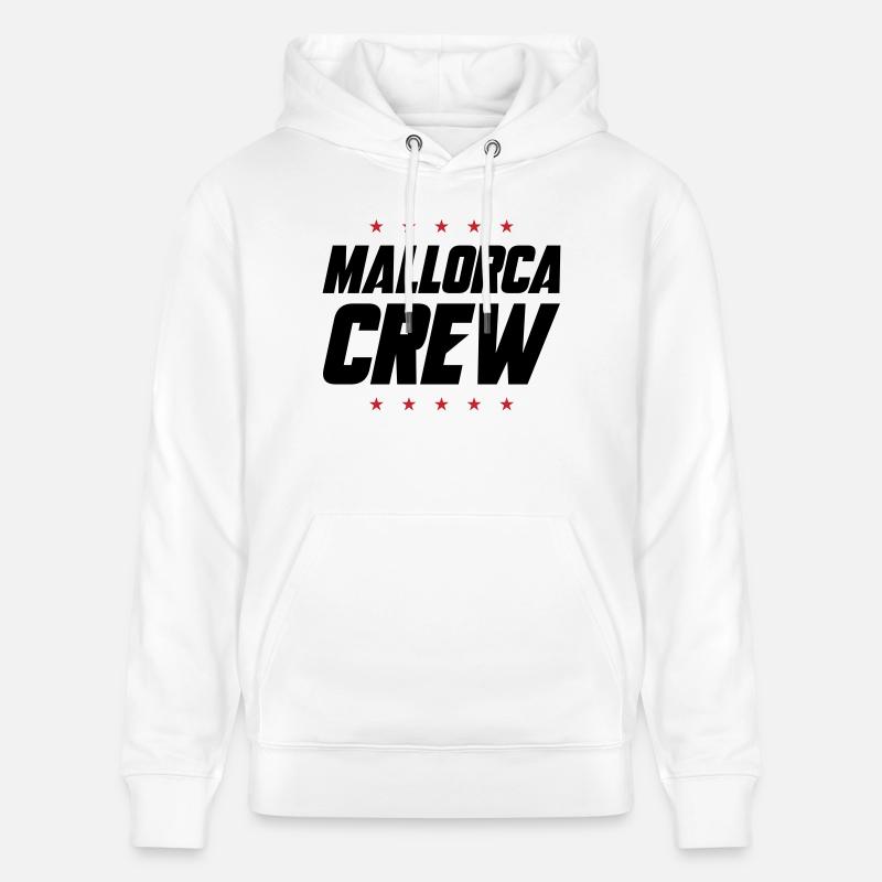 Équipage à Majorque - Sweat à capuche bio CRUISER Stanley/Stella Unisexe - blanc