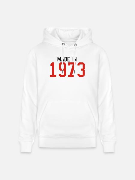 1973 - Stanley/Stella CRUISER Unisex Organic Hoodie - white