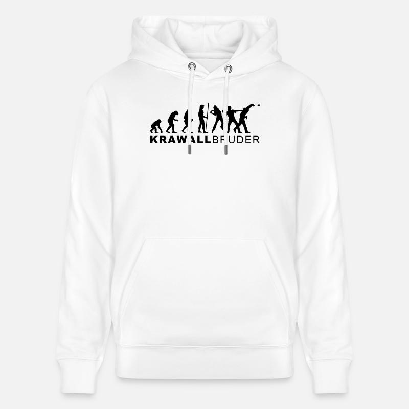 evolution_krawallbruder2 - Sweat à capuche bio CRUISER Stanley/Stella Unisexe - blanc