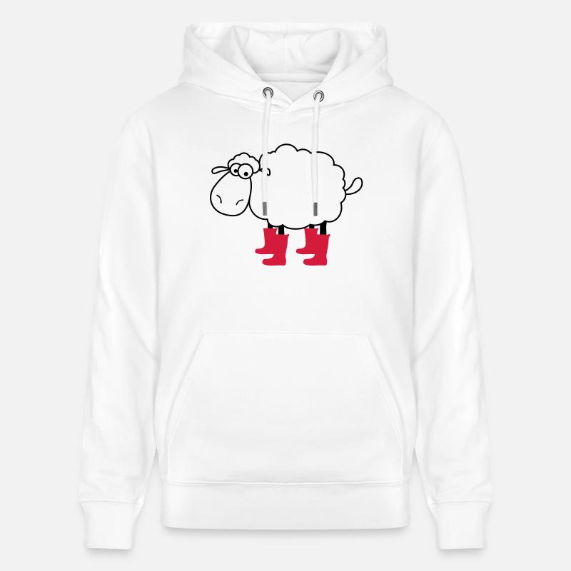 mouton - Sweat à capuche bio CRUISER Stanley/Stella Unisexe - blanc