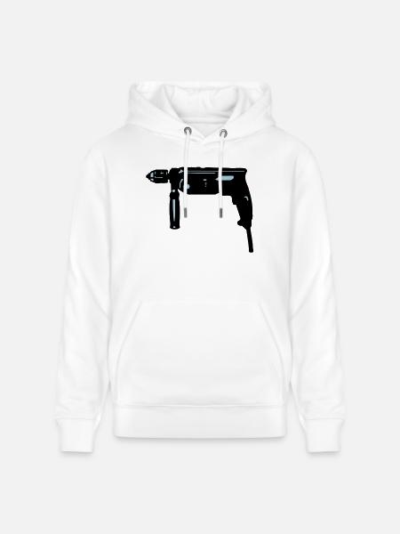 Drill - Stanley/Stella CRUISER Unisex Organic Hoodie - white