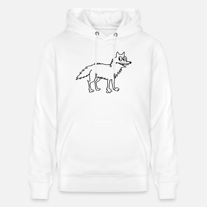 Wolf - Sweat à capuche bio CRUISER Stanley/Stella Unisexe - blanc