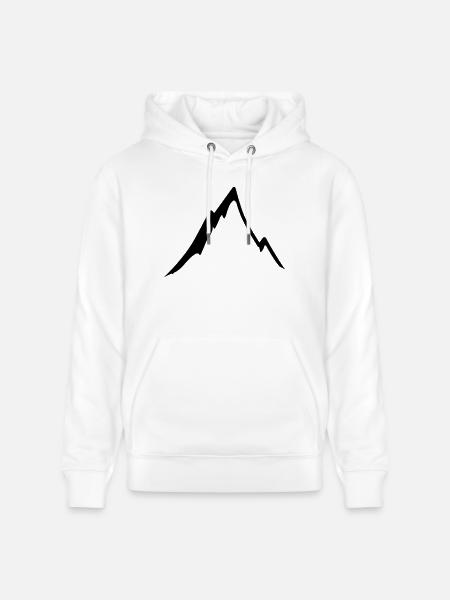Beautiful mountain - Stanley/Stella CRUISER Unisex Organic Hoodie - white