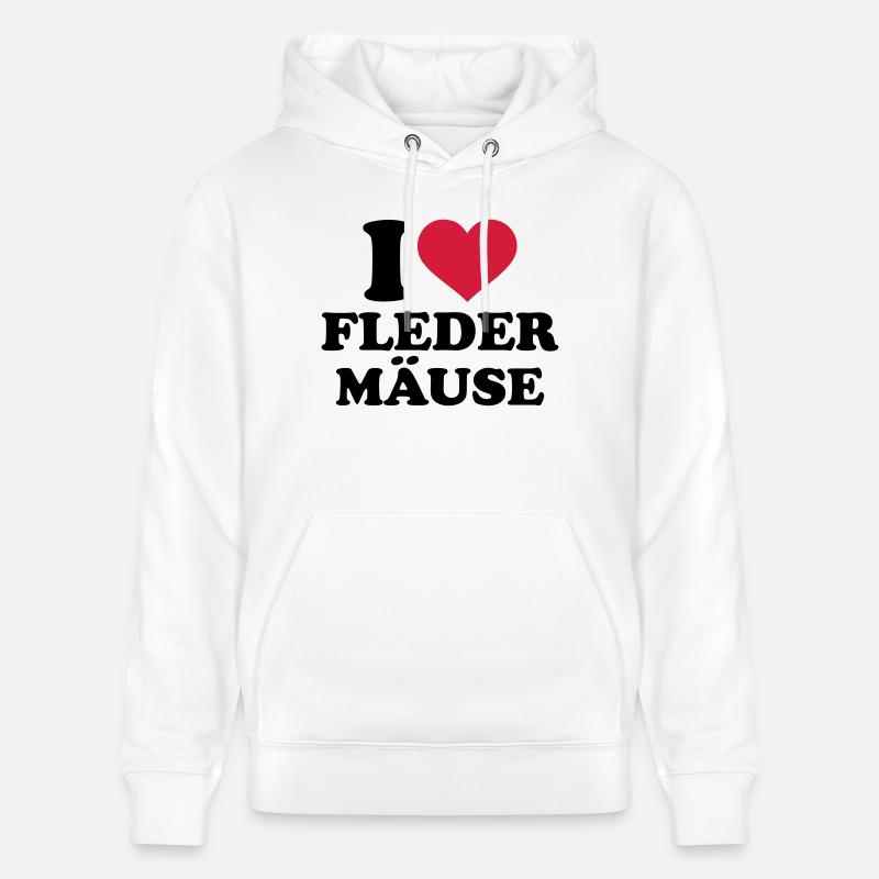Fledermaus - Stanley/Stella Unisex Bio-Hoodie CRUISER  - Weiß