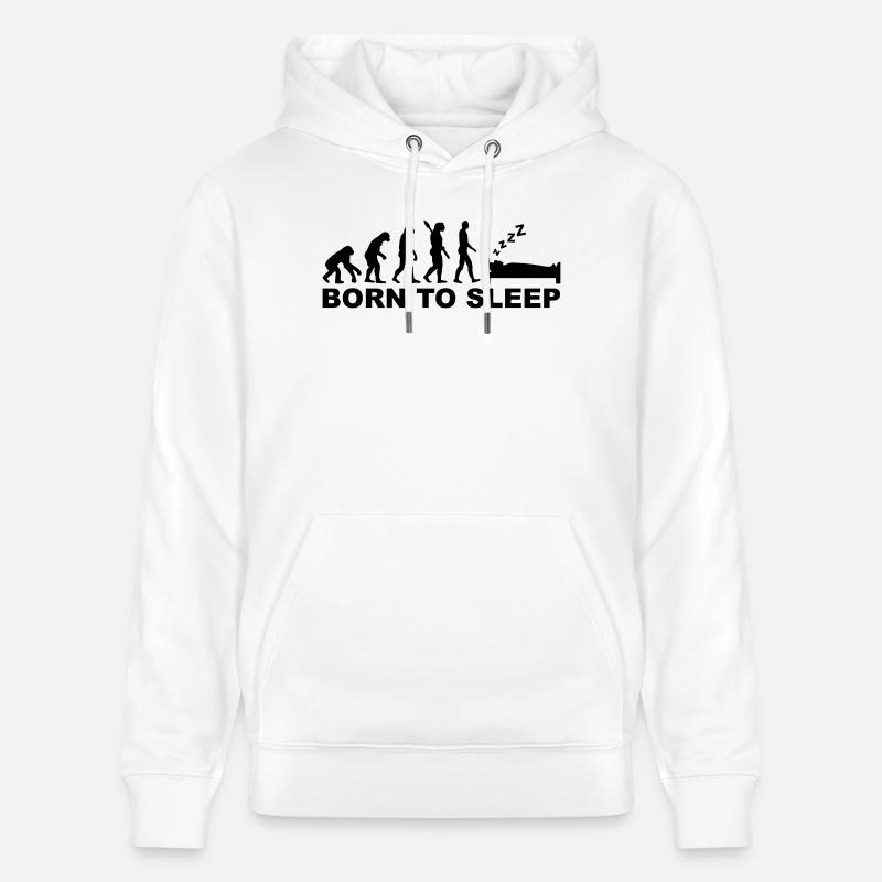 Evolution Dormir - Sweat à capuche bio CRUISER Stanley/Stella Unisexe - blanc