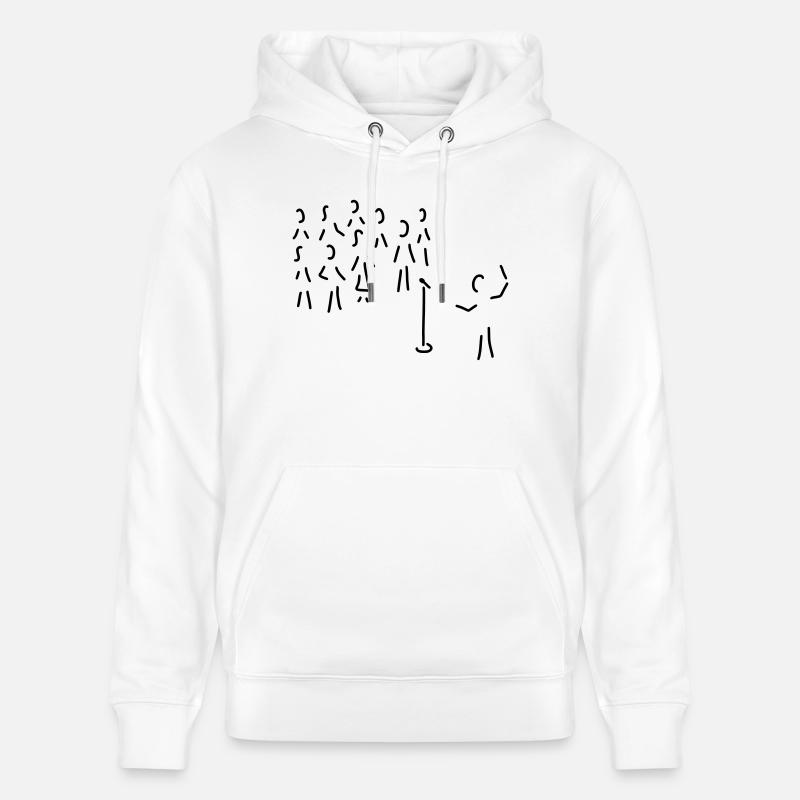 chor-gesang mit dirigent - Stanley/Stella Unisex Bio-Hoodie CRUISER  - Weiß