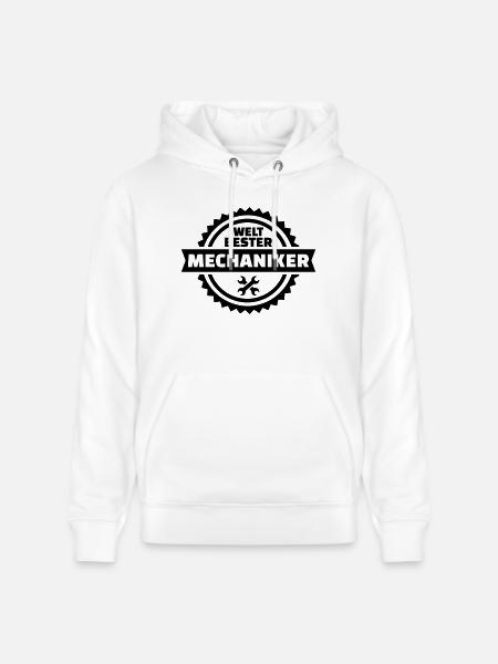Mechaniker - Stanley/Stella Unisex Bio-Hoodie CRUISER - Weiß