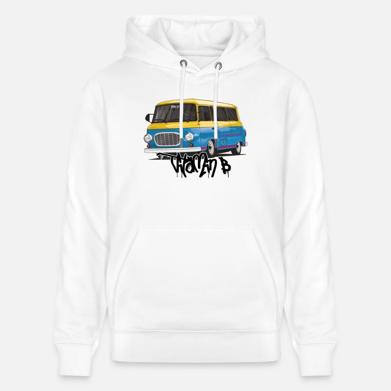 Barkas B1000 // Illustration - Sweat à capuche bio CRUISER Stanley/Stella Unisexe - blanc