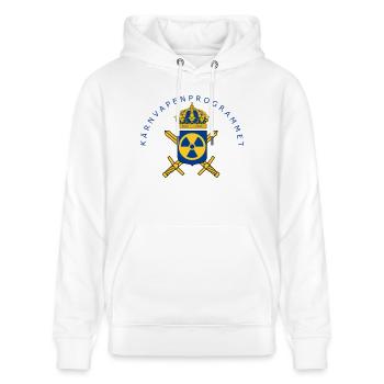 The Swedish Nuclear Weapons Programme - Stanley/Stella CRUISER Unisex Organic Hoodie - white - Front - Alina (178cm) & Michal (187cm)