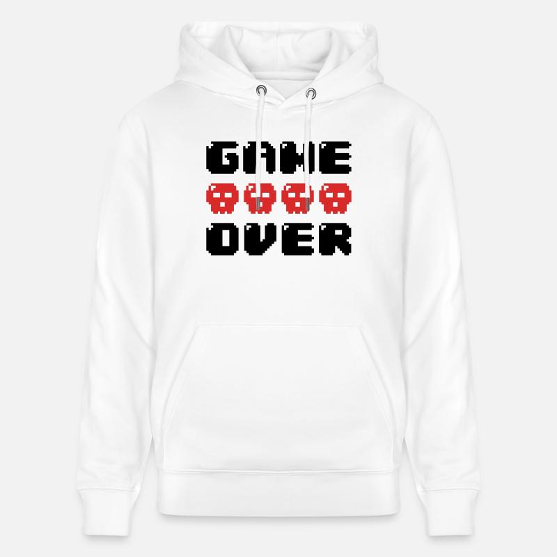 game over - Sweat à capuche bio CRUISER Stanley/Stella Unisexe - blanc
