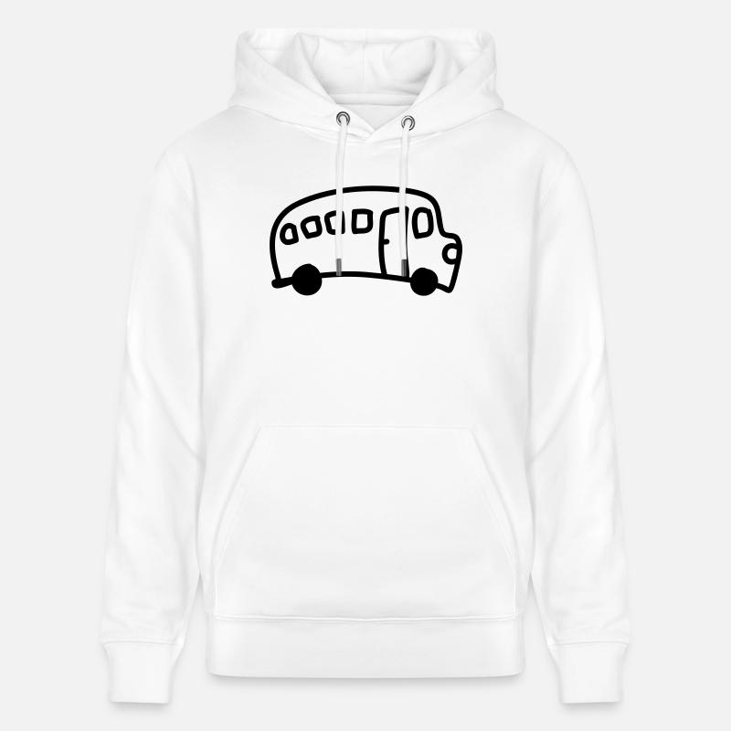 Bus - Ligne - Sweat à capuche bio CRUISER Stanley/Stella Unisexe - blanc