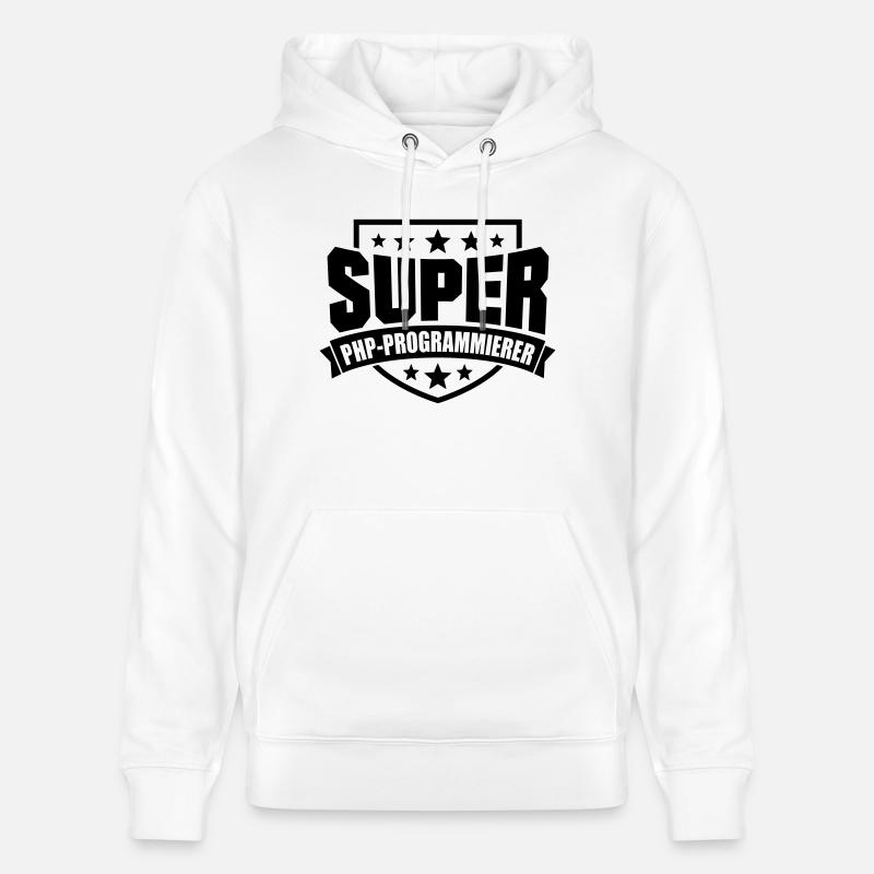 Super PHP-Programmierer - Stanley/Stella Unisex Bio-Hoodie CRUISER  - Weiß