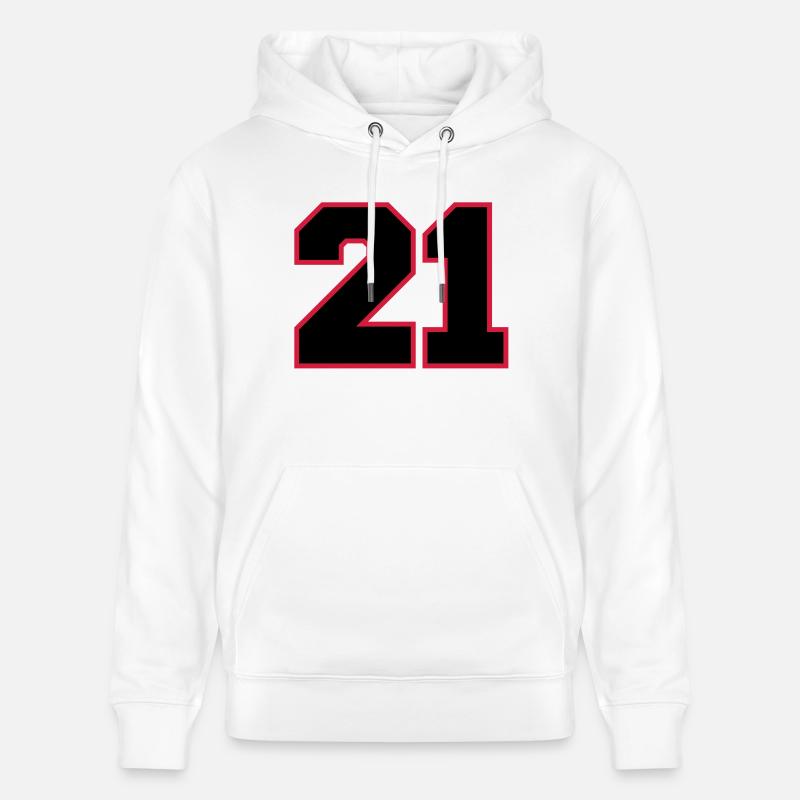 number21 - Stanley/Stella Unisex Bio-Hoodie CRUISER  - Weiß