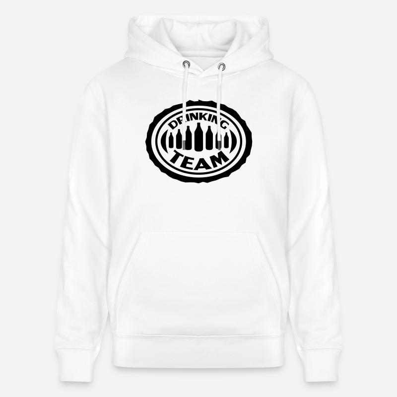 Drinking Team - Sweat à capuche bio CRUISER Stanley/Stella Unisexe - blanc