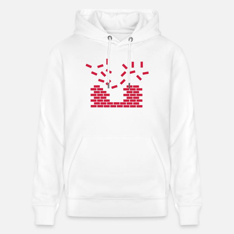 Wall Explosion - Sweat à capuche bio CRUISER Stanley/Stella Unisexe - blanc