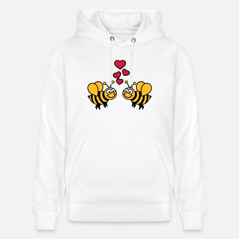 Abeille - Sweat à capuche bio CRUISER Stanley/Stella Unisexe - blanc