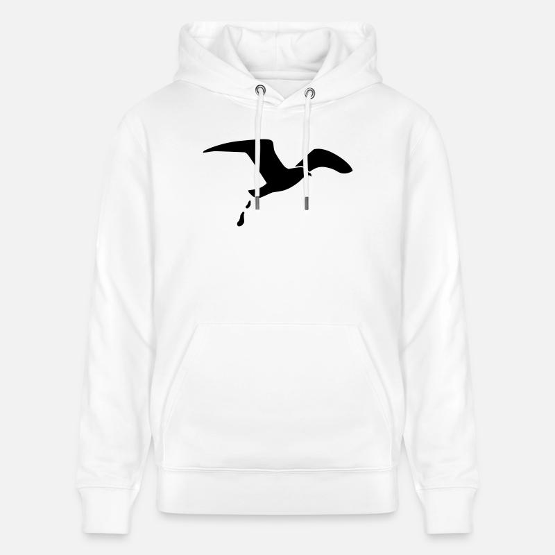 Goéland mouette - Sweat à capuche bio CRUISER Stanley/Stella Unisexe - blanc