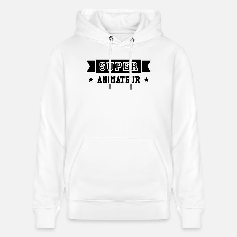 Animateur / Animatrice / Animation / Vacances - Sweat à capuche bio CRUISER Stanley/Stella Unisexe - blanc
