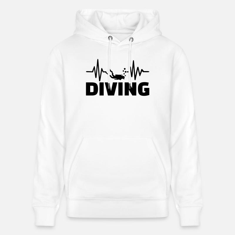 Tauchen - Stanley/Stella Unisex Bio-Hoodie CRUISER  - Weiß