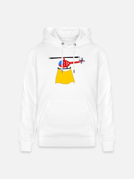 Hélicoptère Anniversaire 3 - Sweat à capuche bio CRUISER Stanley/Stella Unisexe - blanc