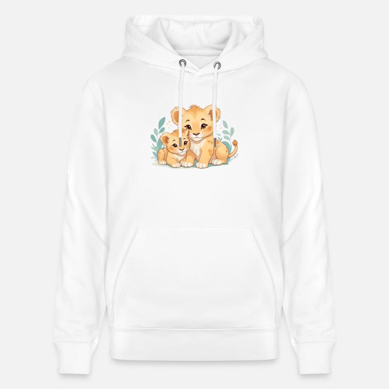 Câlins de lionceaux - Sweat à capuche bio CRUISER Stanley/Stella Unisexe - blanc