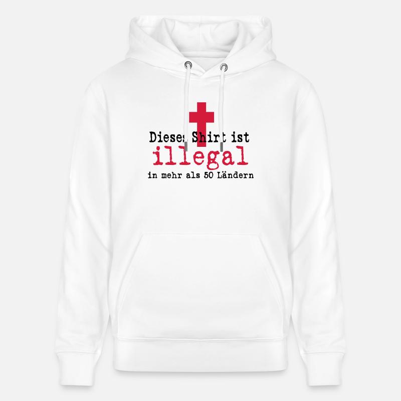 illegal - Stanley/Stella Unisex Bio-Hoodie CRUISER  - Weiß