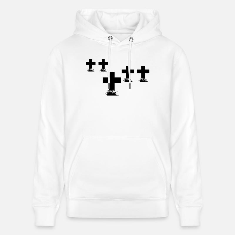 rip_1_f1 - Sweat à capuche bio CRUISER Stanley/Stella Unisexe - blanc