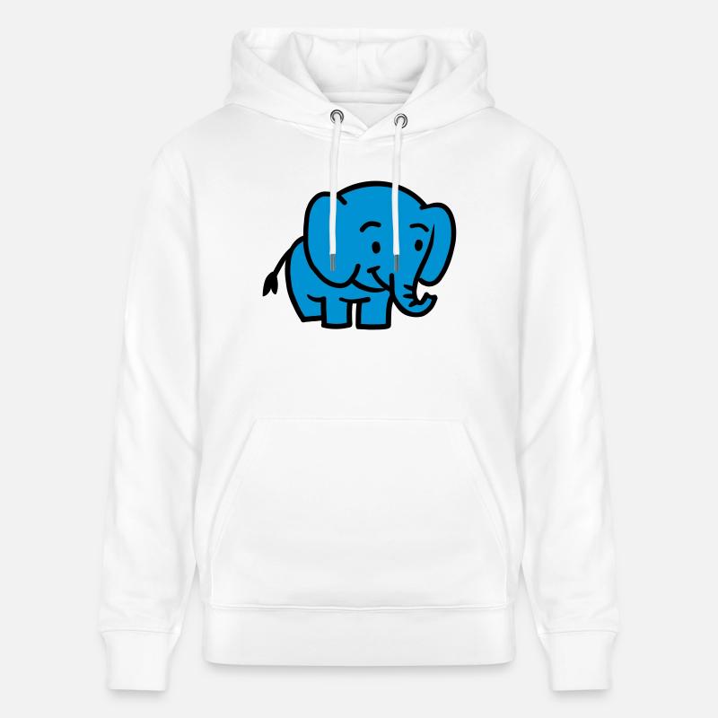 Elephant - Sweat à capuche bio CRUISER Stanley/Stella Unisexe - blanc