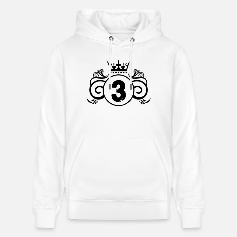 Armoiries 3 - Sweat à capuche bio CRUISER Stanley/Stella Unisexe - blanc
