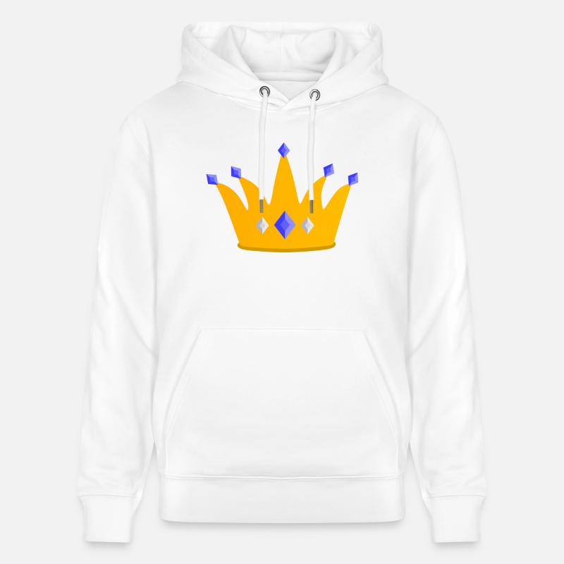 Couronne - Sweat à capuche bio CRUISER Stanley/Stella Unisexe - blanc