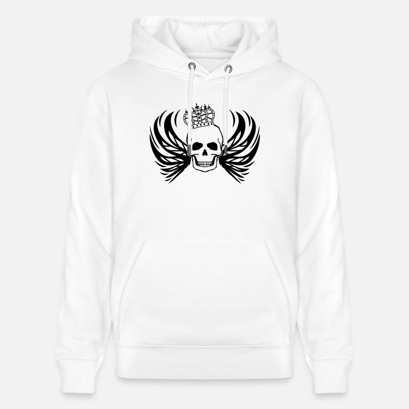 Crâne roi - Sweat à capuche bio CRUISER Stanley/Stella Unisexe - blanc