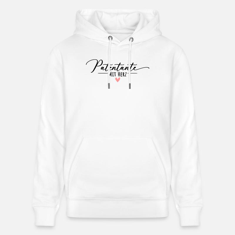 Marraine au cœur - Sweat à capuche bio CRUISER Stanley/Stella Unisexe - blanc
