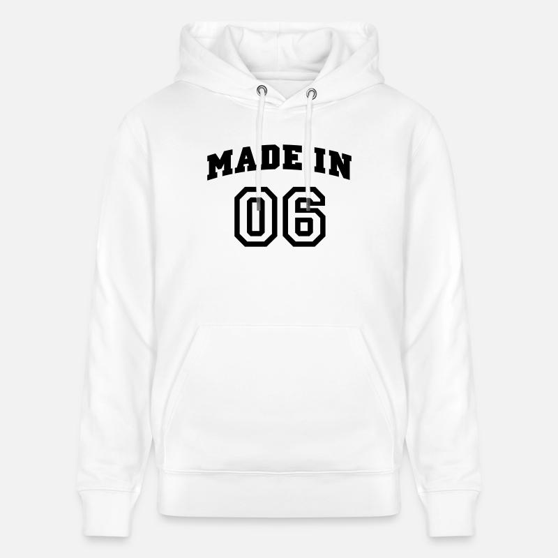 mp_madein06a - Sweat à capuche bio CRUISER Stanley/Stella Unisexe - blanc