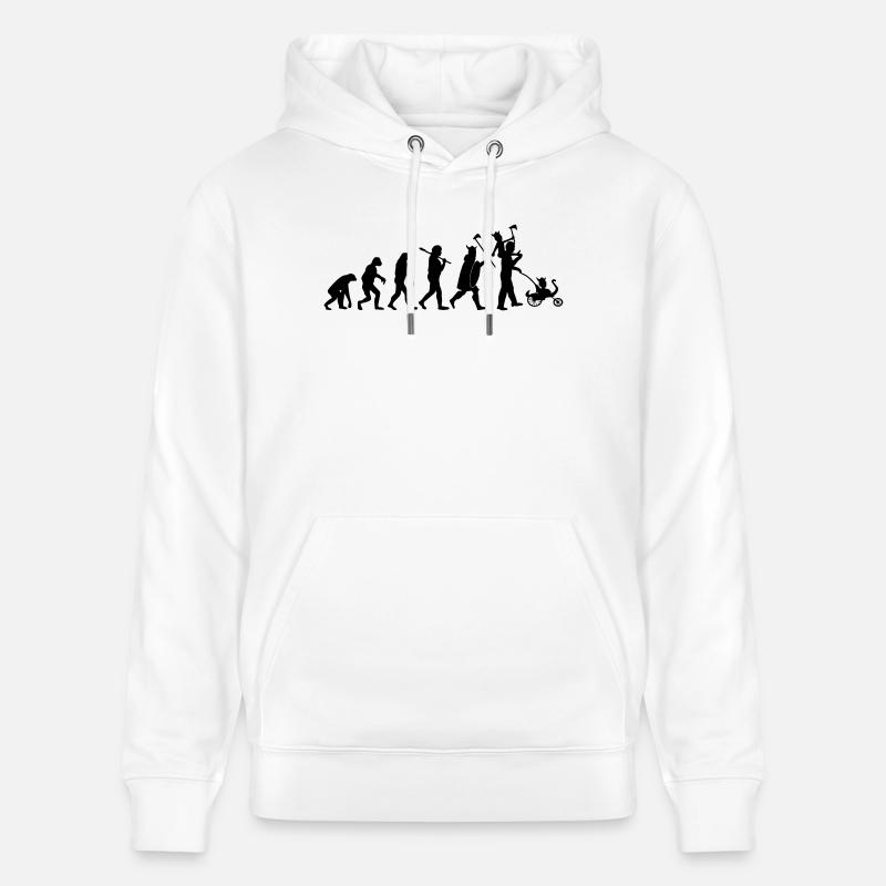 evolution daddy viking - Sweat à capuche bio CRUISER Stanley/Stella Unisexe - blanc