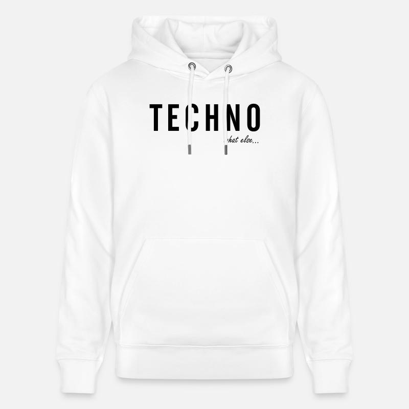 TECHNO ... quoi d'autre - Sweat à capuche bio CRUISER Stanley/Stella Unisexe - blanc