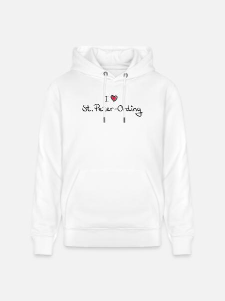 i_love_st_peter_ording__f2 - Stanley/Stella CRUISER Unisex Organic Hoodie - white