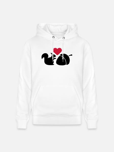 Squirrel Nut Love - Stanley/Stella Unisex Bio-Hoodie CRUISER - Weiß