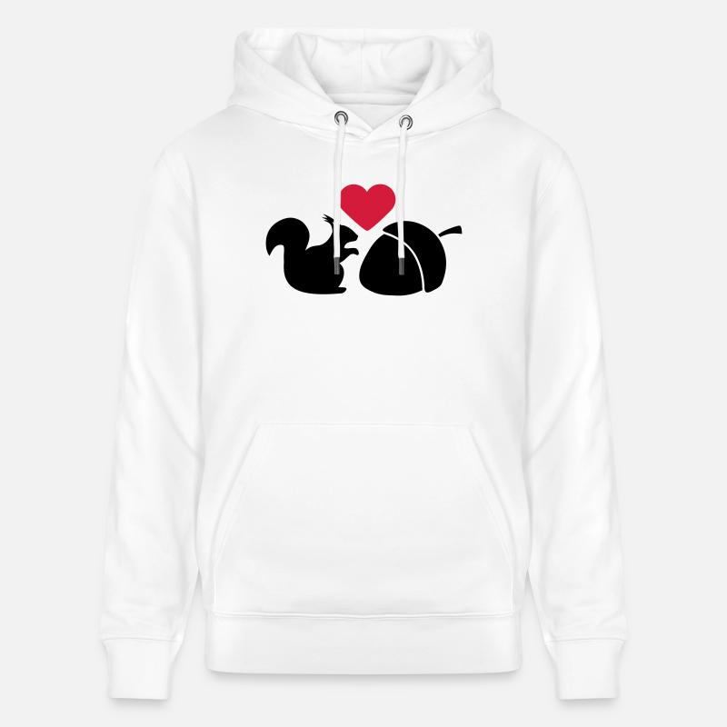 Squirrel Nut Love - Sweat à capuche bio CRUISER Stanley/Stella Unisexe - blanc