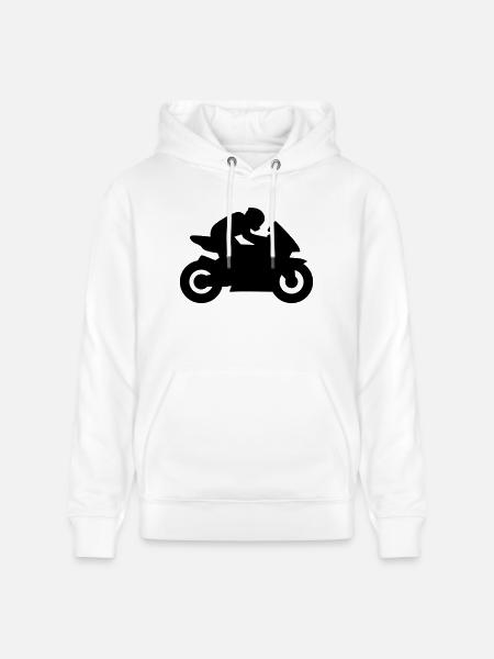 Motocycle - Sweat à capuche bio CRUISER Stanley/Stella Unisexe - blanc