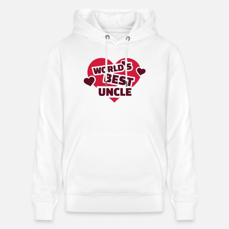 World's best uncle - Sweat à capuche bio CRUISER Stanley/Stella Unisexe - blanc
